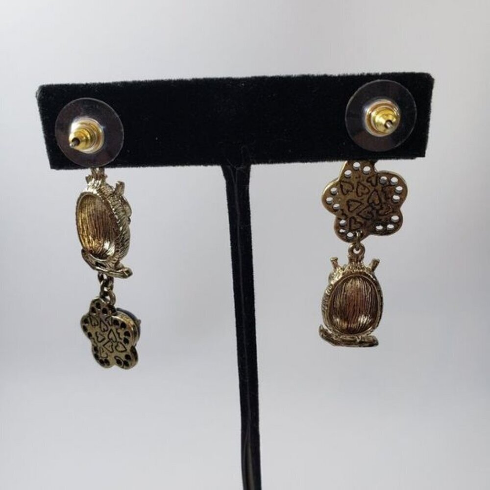 Betsey Johnson Owl earrings - Picture 3 of 3